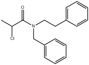 N-BENZYL-2-CHLORO-N-(2-PHENYLETHYL)PROPANAMIDE Struktur