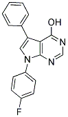 7-(4-FLUOROPHENYL)-5-PHENYL-7H-PYRROLO[2,3-D]PYRIMIDIN-4-OL Struktur