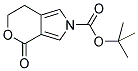 4-OXO-6,7-DIHYDRO-4H-PYRANO[3,4-C]PYRROLE-2-CARBOXYLIC ACID TERT-BUTYL ESTER Struktur