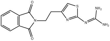 N''-(4-[2-(1,3-DIOXO-1,3-DIHYDRO-2H-ISOINDOL-2-YL)ETHYL]-1,3-THIAZOL-2-YL)GUANIDINE Struktur