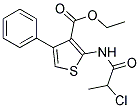 2-(2-CHLORO-PROPIONYLAMINO)-4-PHENYL-THIOPHENE-3-CARBOXYLIC ACID ETHYL ESTER Struktur