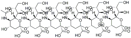 N-ACETYLNEURAMINIC ACID HEXAMER Struktur