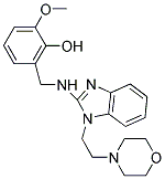 2-METHOXY-6-((1-(2-MORPHOLINOETHYL)-1H-BENZO[D]IMIDAZOL-2-YLAMINO)METHYL)PHENOL Struktur