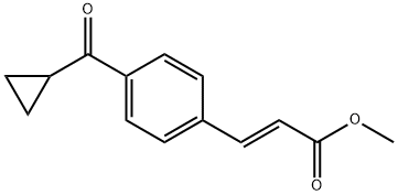 3-(4-CYCLOPROPANECARBONYL-PHENYL)-ACRYLIC ACID METHYL ESTER Struktur