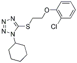 5-([2-(2-CHLOROPHENOXY)ETHYL]THIO)-1-CYCLOHEXYL-1H-TETRAZOLE Struktur