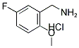 5-FLUORO-2-METHOXYBENZYLAMINE HYDROCHLORIDE Struktur