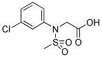 [(3-CHLOROPHENYL)(METHYLSULFONYL)AMINO]ACETIC ACID Struktur