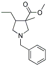 1-BENZYL-4-ETHYL-3-METHYL-PYRROLIDINE-3-CARBOXYLIC ACID METHYL ESTER Struktur