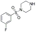 1-[(3-FLUOROPHENYL)SULFONYL]PIPERAZINE Struktur