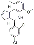 (3AS,4R,9BR)-4-(2,4-DICHLOROPHENYL)-6-METHOXY-9-METHYL-3A,4,5,9B-TETRAHYDRO-3H-CYCLOPENTA[C]QUINOLINE Struktur