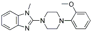 2-[4-(2-METHOXY-PHENYL)-PIPERAZIN-1-YL]-1-METHYL-1H-BENZOIMIDAZOLE Struktur