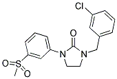 1-(3-CHLOROBENZYL)-3-[3-(METHYLSULFONYL)PHENYL]IMIDAZOLIDIN-2-ONE Struktur