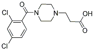 3-[4-(2,4-DICHLOROBENZOYL)PIPERAZIN-1-YL]PROPANOIC ACID Struktur