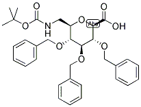 GLC(2,3,4-BZL3-6NHBOC)-B-CO2H Struktur