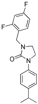 1-(2,4-DIFLUOROBENZYL)-3-(4-ISOPROPYLPHENYL)IMIDAZOLIDIN-2-ONE Struktur