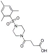 4-[4-(MESITYLSULFONYL)PIPERAZIN-1-YL]-4-OXOBUTANOIC ACID Struktur