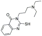 3-[3-(DIETHYLAMINO)PROPYL]-2-MERCAPTOQUINAZOLIN-4(3H)-ONE Struktur