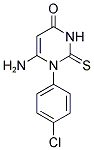 6-AMINO-1-(4-CHLOROPHENYL)-2-THIOXO-2,3-DIHYDRO-4(1H)-PYRIMIDINONE Struktur