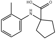 1-O-TOLYLAMINO-CYCLOPENTANECARBOXYLIC ACID Struktur