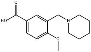 4-METHOXY-3-PIPERIDIN-1-YLMETHYL-BENZOIC ACID Struktur