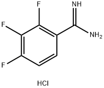 2,3,4-TRIFLUORO-BENZAMIDINE HYDROCHLORIDE Struktur