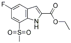 ETHYL 5-FLUORO-7-(METHYLSULFONYL)-1H-INDOLE-2-CARBOXYLATE Struktur