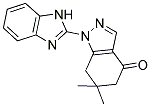 1-(1H-BENZIMIDAZOL-2-YL)-6,6-DIMETHYL-1,5,6,7-TETRAHYDRO-4H-INDAZOL-4-ONE Struktur