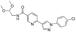 6-[1-(4-CHLOROPHENYL)-1H-PYRAZOL-4-YL]-N-(2,2-DIMETHOXYETHYL)NICOTINAMIDE Struktur