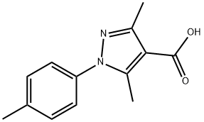 3,5-DIMETHYL-1-(4-METHYLPHENYL)-1H-PYRAZOLE-4-CARBOXYLIC ACID Struktur