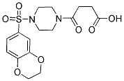 4-[4-(2,3-DIHYDRO-1,4-BENZODIOXIN-6-YLSULFONYL)PIPERAZIN-1-YL]-4-OXOBUTANOIC ACID Struktur