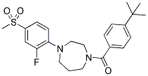 (4-TERT-BUTYL-PHENYL)-[4-(2-FLUORO-4-METHANESULFONYL-PHENYL)-[1,4]DIAZEPAN-1-YL]-METHANONE Struktur