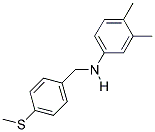 3,4-DIMETHYL-N-(4-(METHYLTHIO)BENZYL)ANILINE Struktur