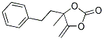 4-METHYL-5-METHYLENE-4-PHENETHYL-1,3-DIOXOLAN-2-ONE Struktur