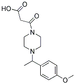 3-(4-[1-(4-METHOXYPHENYL)ETHYL]PIPERAZIN-1-YL)-3-OXOPROPANOIC ACID Struktur