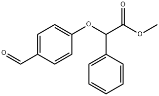 METHYL 2-(4-FORMYLPHENOXY)-2-PHENYLACETATE Struktur