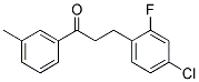 3-(4-CHLORO-2-FLUOROPHENYL)-3'-METHYLPROPIOPHENONE Struktur