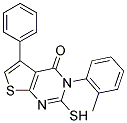 2-MERCAPTO-3-(2-METHYLPHENYL)-5-PHENYLTHIENO[2,3-D]PYRIMIDIN-4(3H)-ONE Struktur