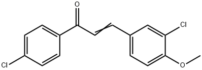 (E)-3-(3-CHLORO-4-METHOXYPHENYL)-1-(4-CHLOROPHENYL)-2-PROPEN-1-ONE Struktur