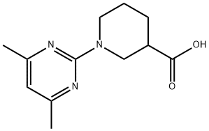 1-(4,6-DIMETHYLPYRIMIDIN-2-YL)PIPERIDINE-3-CARBOXYLIC ACID Struktur