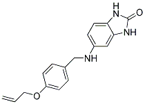 5-((4-(ALLYLOXY)BENZYL)AMINO)-1,3-DIHYDRO-2H-BENZIMIDAZOL-2-ONE Struktur