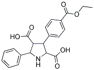 3-(4-ETHOXYCARBONYLPHENYL)-5-PHENYL-2,4-PYRROLIDINEDICARBOXYLIC ACID Struktur