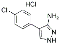 4-(4-CHLOROPHENYL)-1H-PYRAZOL-3-AMINE HYDROCHLORIDE Struktur