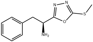 (S)-1-(5-METHYLSULFANYL-[1,3,4]OXADIAZOL-2-YL)-2-PHENYL-ETHYLAMINE Struktur