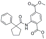 METHYL 4-(METHOXYCARBONYL)-3-((PHENYLCYCLOPENTYL)CARBONYLAMINO)BENZOATE Structure