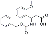 3-BENZYLOXYCARBONYLAMINO-3-(2-METHOXY-PHENYL)-PROPIONIC ACID Struktur