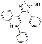 4-PHENYL-5-(2-PHENYLQUINOLIN-4-YL)-4H-1,2,4-TRIAZOLE-3-THIOL Struktur