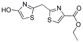 ETHYL 2-[(4-HYDROXY-1,3-THIAZOL-2-YL)METHYL]-1,3-THIAZOLE-4-CARBOXYLATE Struktur