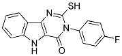 3-(4-FLUOROPHENYL)-2-MERCAPTO-3,5-DIHYDRO-4H-PYRIMIDO[5,4-B]INDOL-4-ONE Struktur