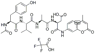 AC-TYR-VAL-ALA-ASP-AMC TFA Struktur
