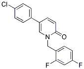 5-(4-CHLOROPHENYL)-1-(2,4-DIFLUOROBENZYL)PYRIDIN-2(1H)-ONE Struktur